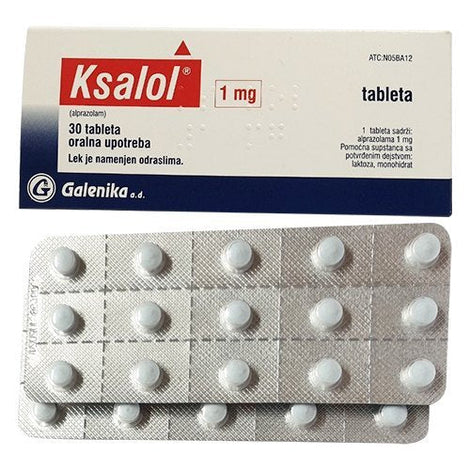 ksalol-1-mg-alprazolam Strip with Box